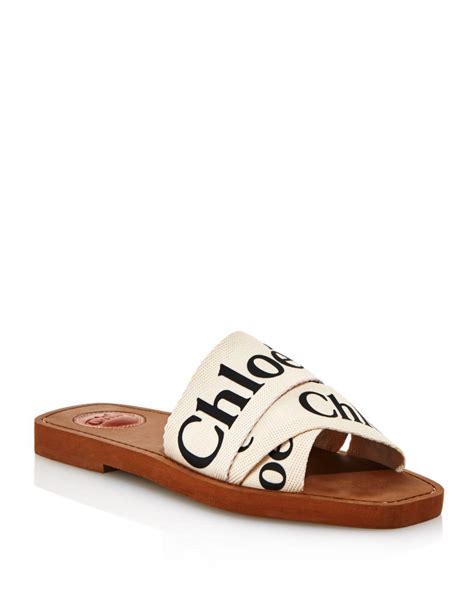 chloe canvas sandals